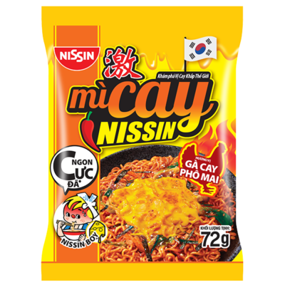 Mì xào gà cay phô mai Hàn Quốc